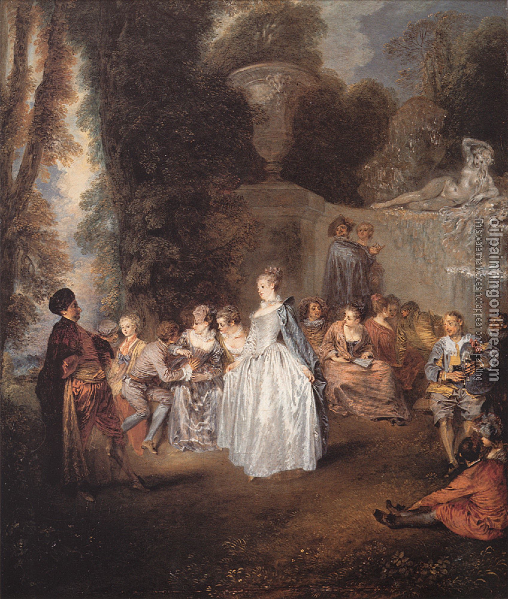 Watteau, Jean-Antoine - oil painting